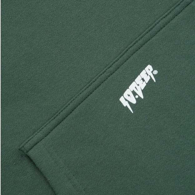10 Deep Logo Hoodie (Green) - Image 2