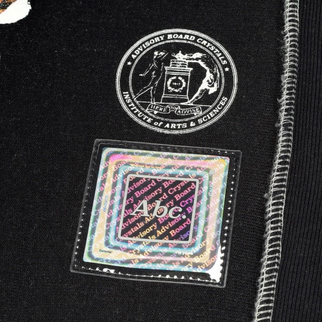 Abc Planet Saving Info. Fungi Edition 2 Rangoli Hoodie (Black) - Image 6