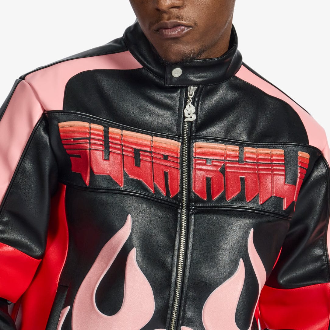 "Alchemy" Racer Jacket (black/red) - Image 4