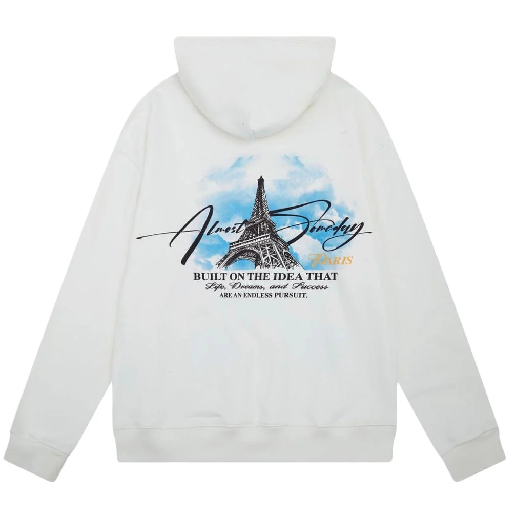Almost Someday Paris Hoodie (Cream) AS-H24-21 - Image 2