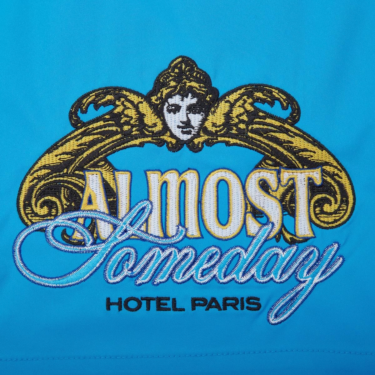 Almost Someday Prague Nylon Shorts (Blue) AS-SUM-026 - Image 3