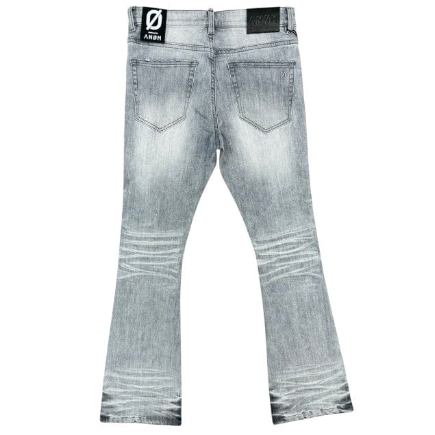 Anom Aura Stacked Denim Jean (Light Gray Wash) ANM238STA - Image 2
