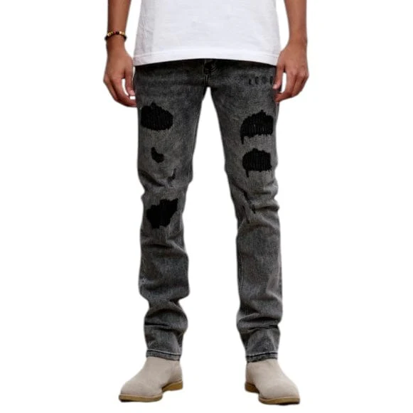 Anom Skinny Fit Skyline Denim Jean (Gray Wash) ANM184SF