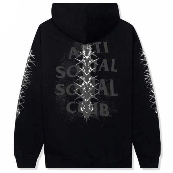 Anti Social Social Club Anguish Pullover Hoodie (Black) - Image 2