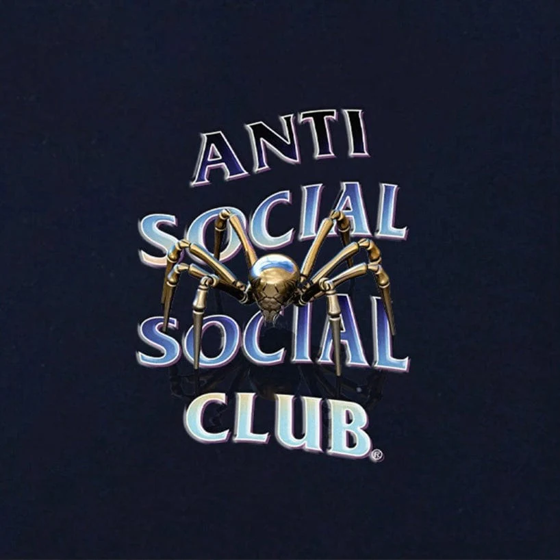 Anti Social Social Club Crawl To Me Tee (Navy) - Image 3