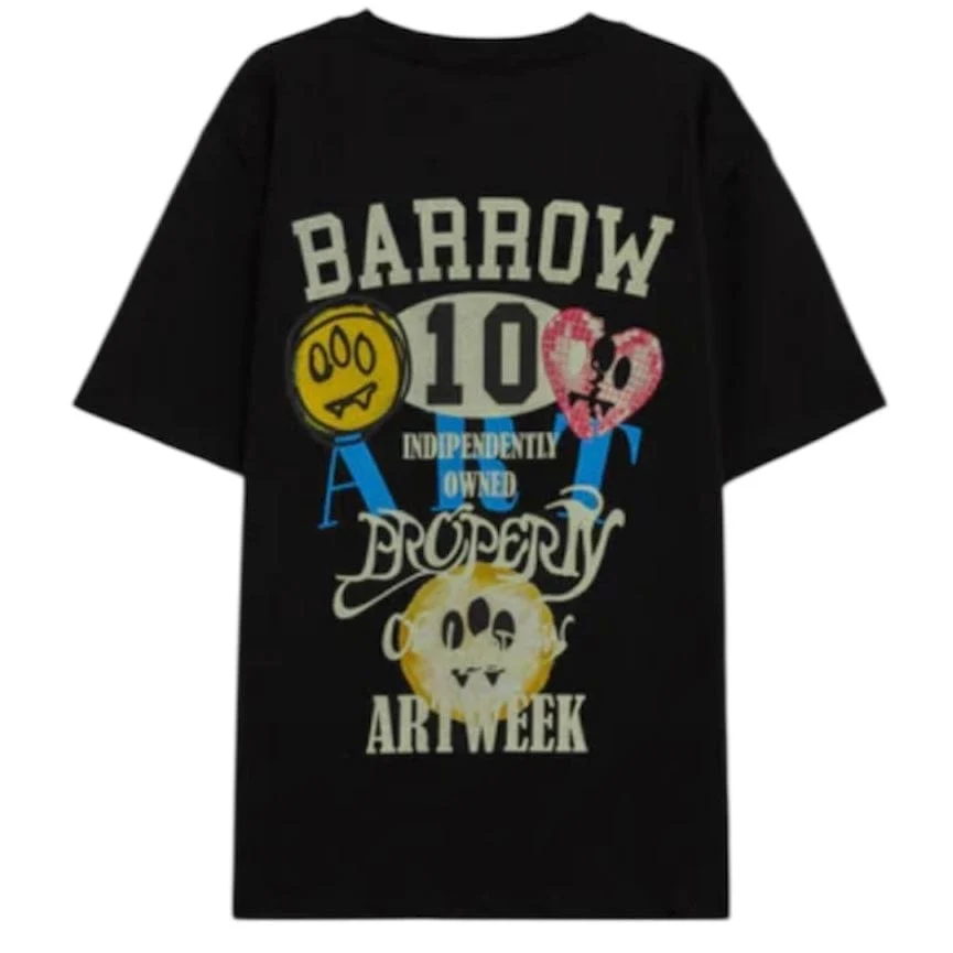 Barrow Artweek Unisex Jersey T Shirt (Nero/Black) S5BWUATH156 - Image 2