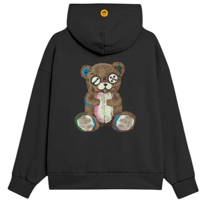 Barrow Felpa Teddy Hoodie (Nero/Black) S5BWUAHS151-110 - Image 2