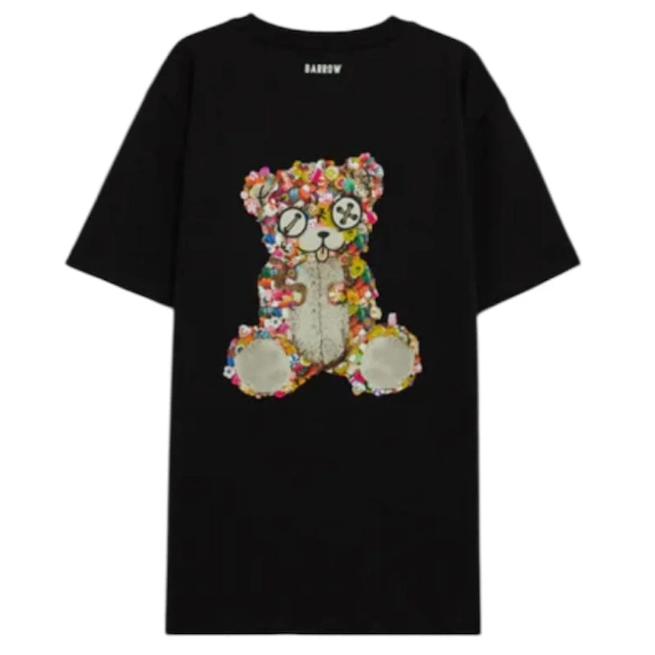 Barrow Unisex Teddy Jersey T Shirt (Nero/Black) S5BWUATH152-110 - Image 2