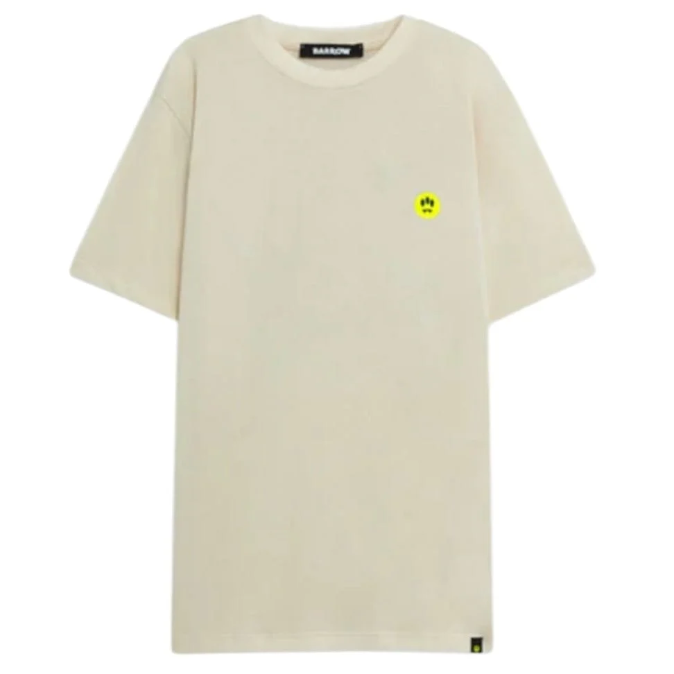 Barrow Unisex Teddy Jersey T Shirt (Vanilla) S5BWUATH152-BW029