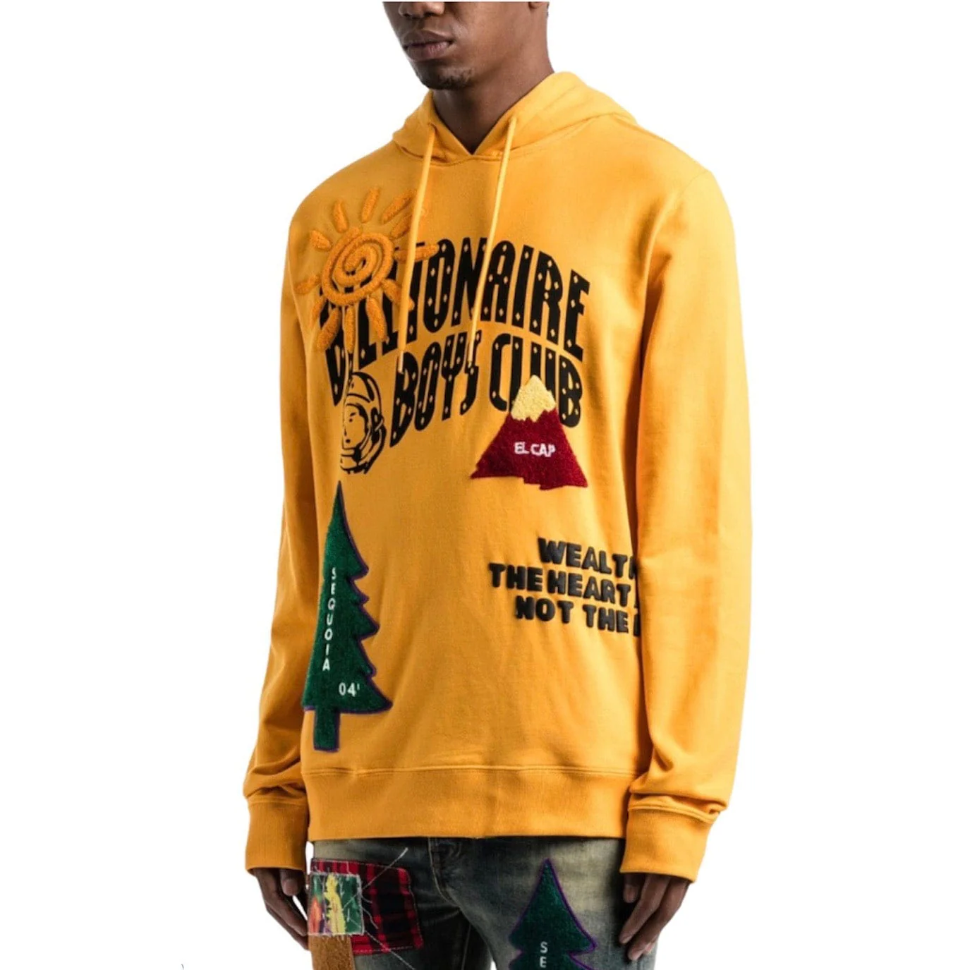 Billionaire Boy Club Peak Hoodie (Gold) 801-7307 - Image 2