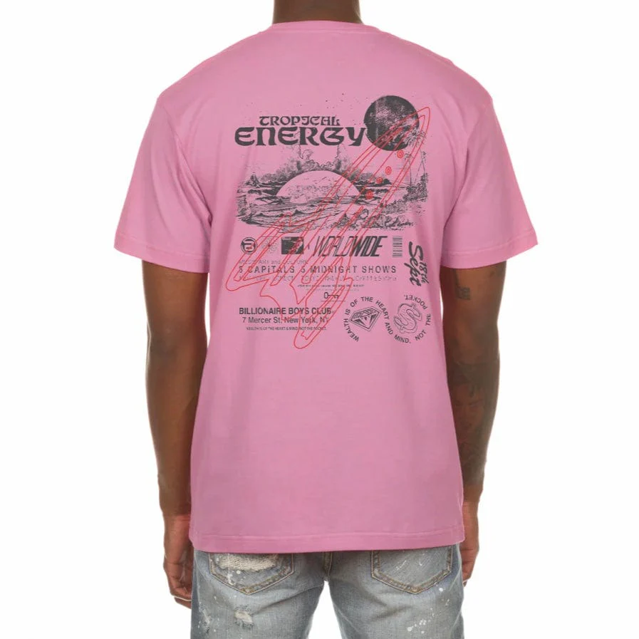 Billionaire Boys Club BB Energy SS Tee (Begonia Pink) 841-3206 - Image 2