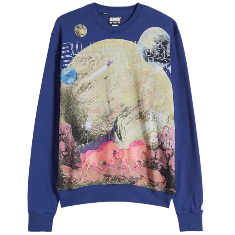 Billionaire Boys Club BB Free Crewneck (Blue Depths) 831-7304 - Image 7
