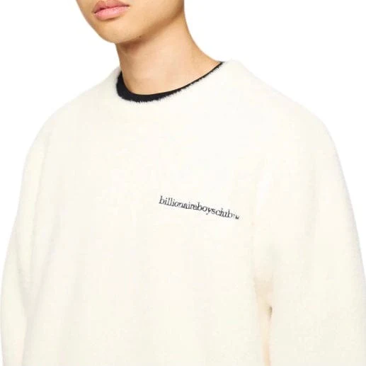 Billionaire Boys Club BB Fuzz Sweatshirt (Whisper White) 841-8305 - Image 3