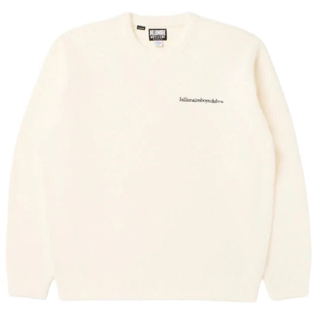 Billionaire Boys Club BB Fuzz Sweatshirt (Whisper White) 841-8305 - Image 4