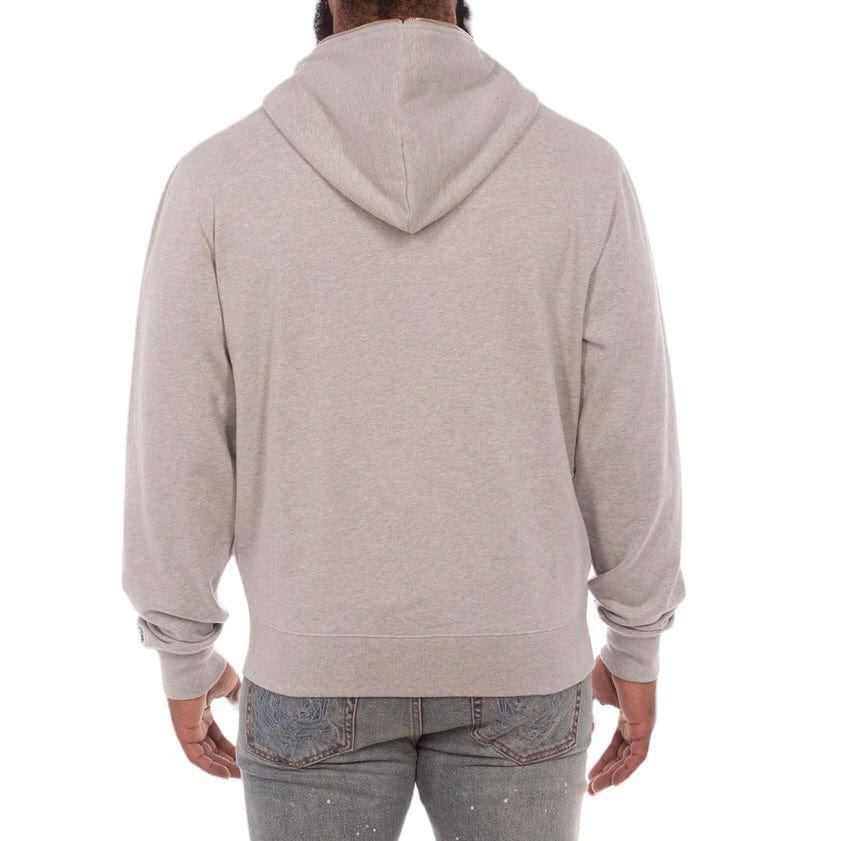 Billionaire Boys Club BB Hmu Zip Front Hoodie (Heather Grey) 851-1304 - Image 5