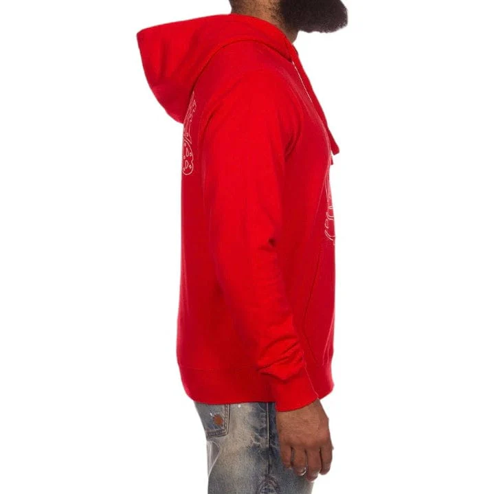 Billionaire Boys Club BB Line Helmet Hoodie (Racing Red) 841-8303 - Image 2