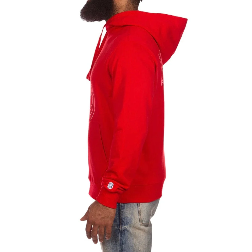 Billionaire Boys Club BB Line Helmet Hoodie (Racing Red) 841-8303 - Image 3