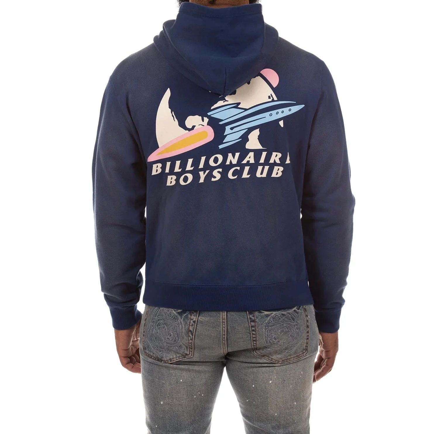 Billionaire Boys Club BB New World Hoodie & Helmet Jogger Set (Navy Peony) - Image 2