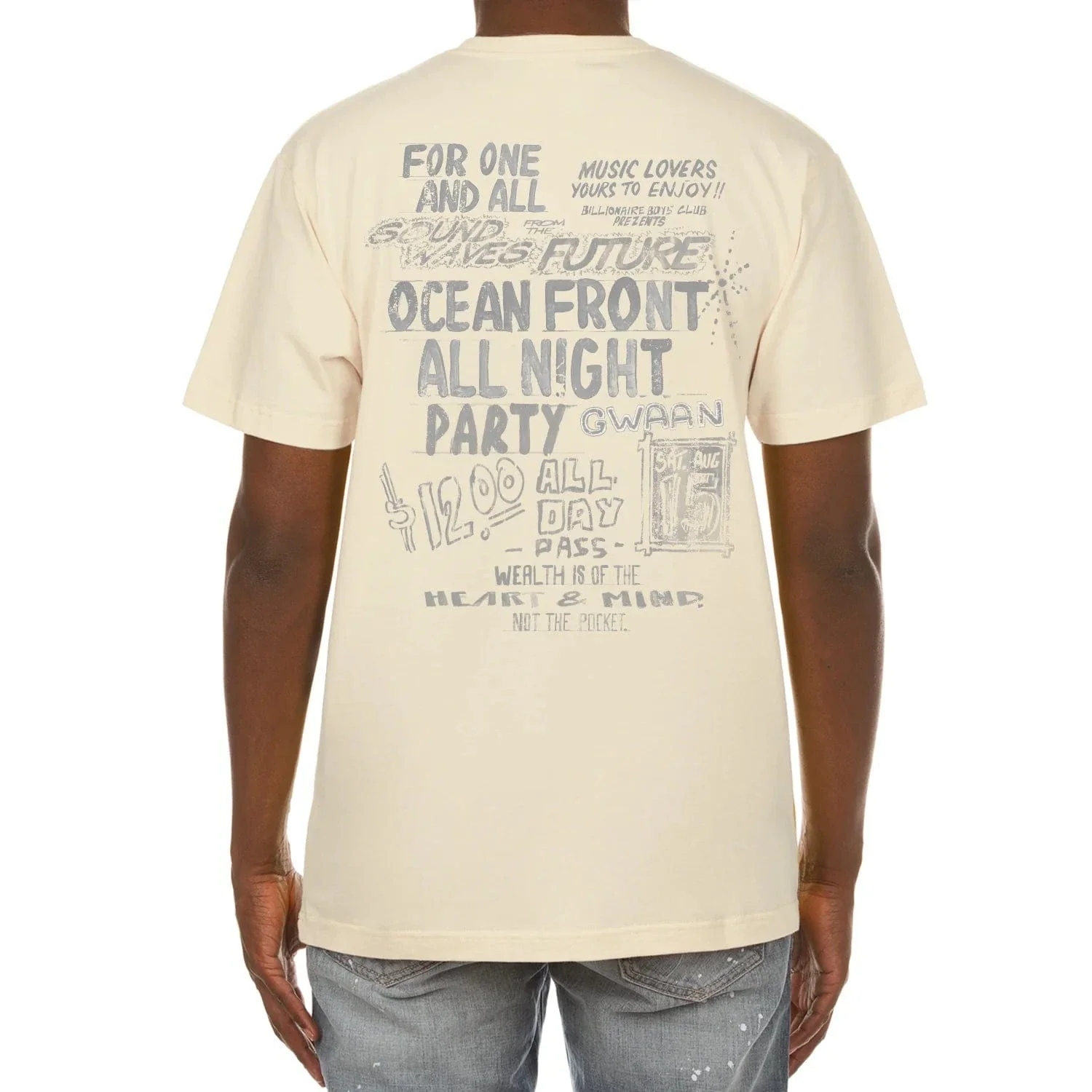 Billionaire Boys Club BB Partay SS Tee (Winter White) 851-6206 - Image 2