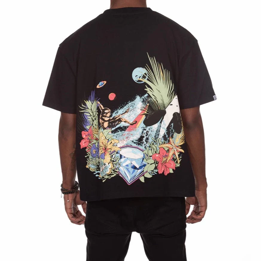 Billionaire Boys Club BB Tropical Energy SS Knit (Black) 841-3302 - Image 2