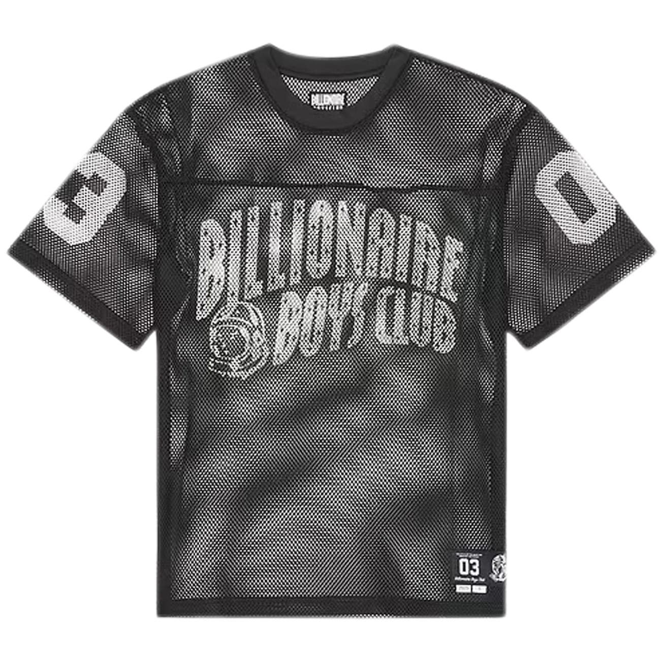 Billionaire Boys Club BB Varsity SS Mesh Knit Jersey (Black) 861-3300 - Image 3
