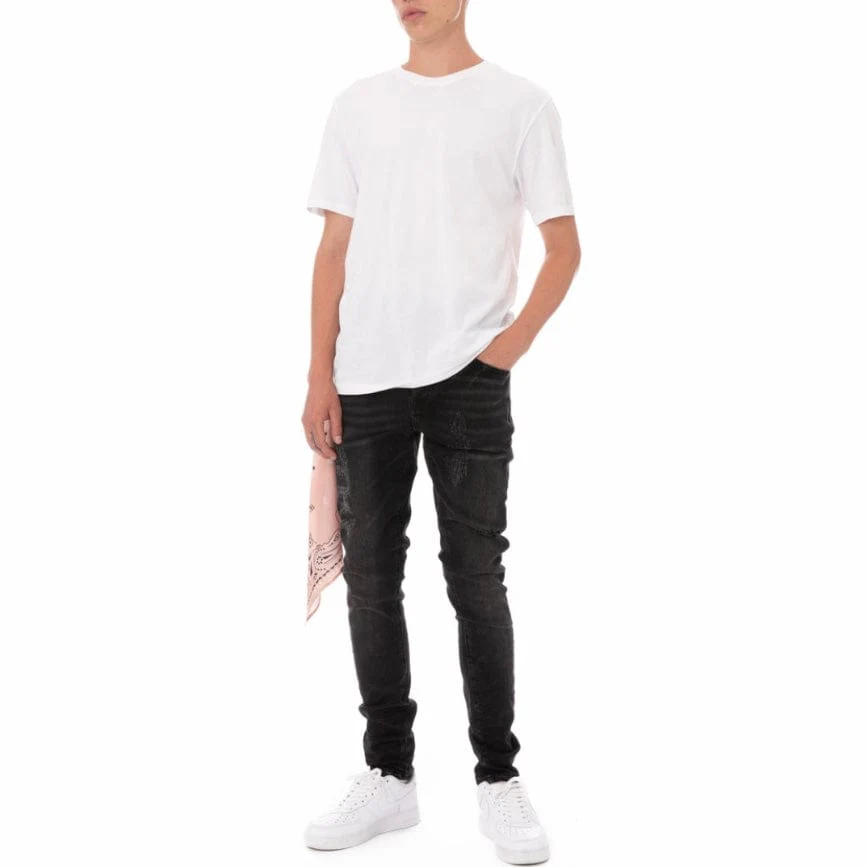 Blue Carats The Mcqueen 5-Pkt Slim Fit Jean (Distressed Noir) 211-7105 - Image 12