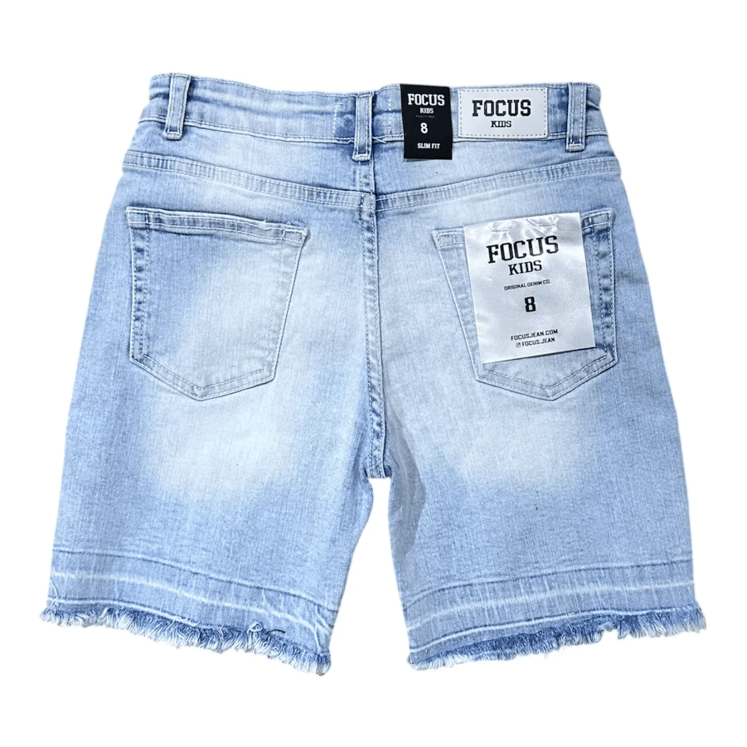 Boys Focus Multi Stone Shorts (Light Blue) - Image 2