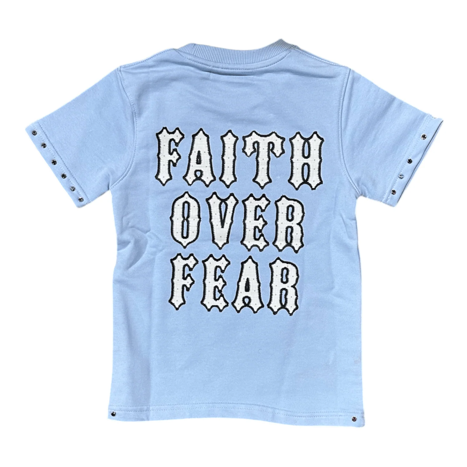 Boys Focus Saints Multi Stone Tee (Sky) - Image 2