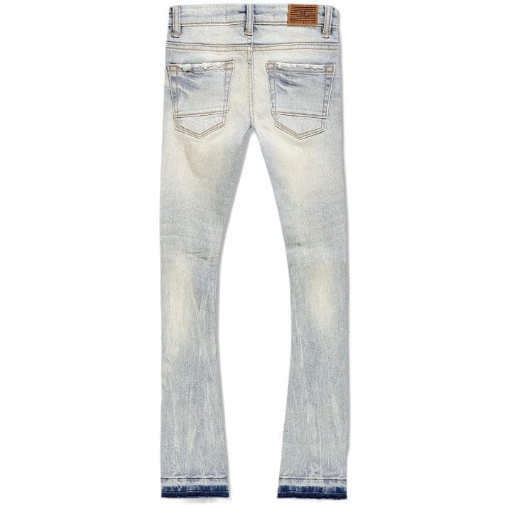 Boys Jordan Craig Attitude Stacked Denim (Iced Lager) JTF1214B - Image 2