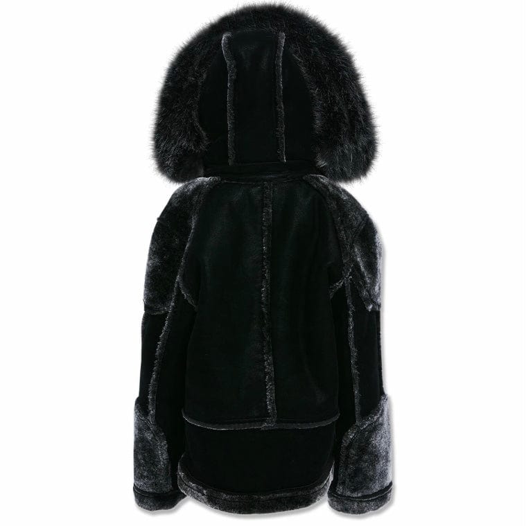 Boys Jordan Craig El Jefe Shearling Moto Jacket (Black) 91625B - Image 4