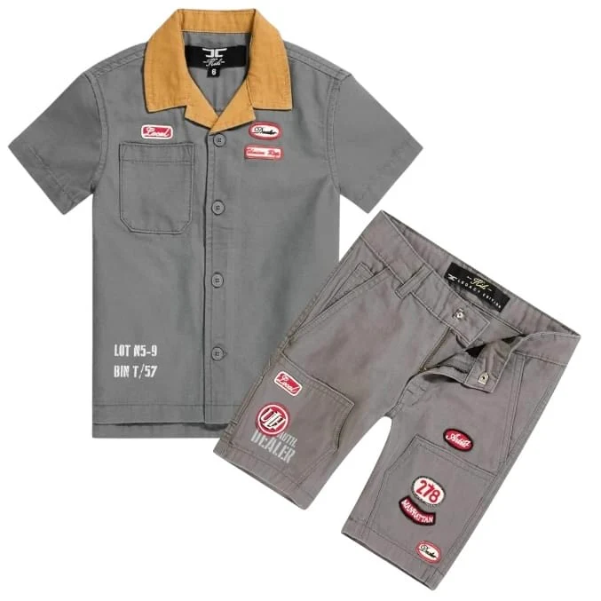 Kids Jordan Craig Mechanic Re-Up Set (Charcoal)