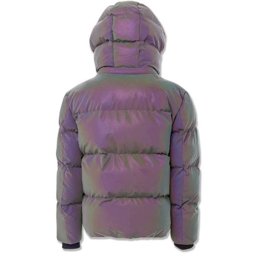 Boys Jordan Craig Metallic Hooded Bubble Jacket (Iridescent) 91542MB - Image 5