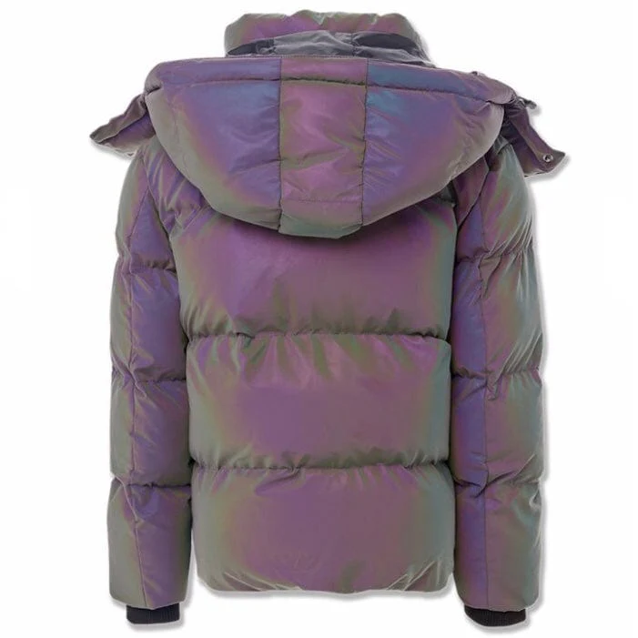 Boys Jordan Craig Metallic Hooded Bubble Jacket (Iridescent) 91542MB - Image 6