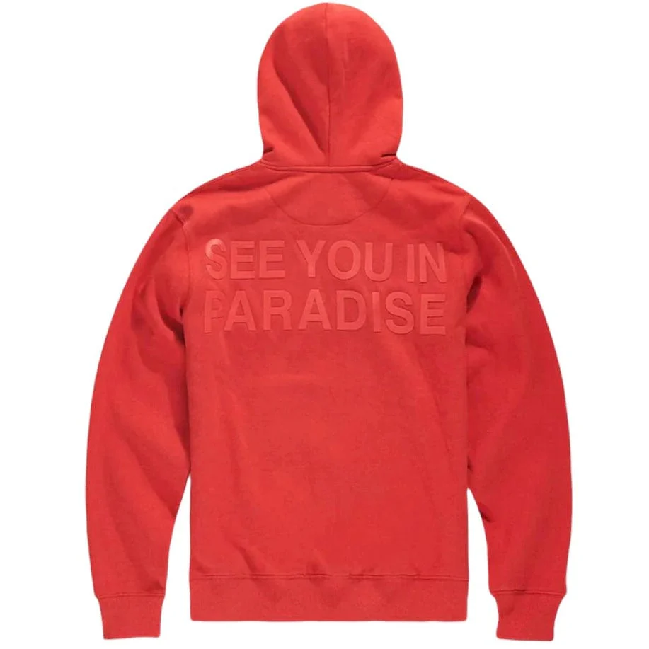 Boys Jordan Craig Paradise Tonal Pullover Hoodie (Red) 8862HB - Image 2
