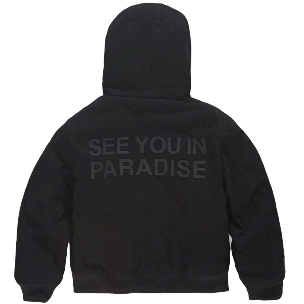 Boys Jordan Craig See You In Paradise Hooded Work Jacket (Black) 91750B - Image 2