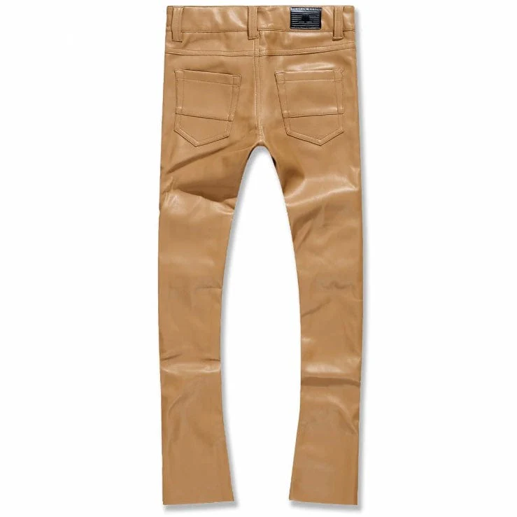 Boys Jordan Craig Stacked Thriller Pants (Mocha) JRF1139B - Image 2