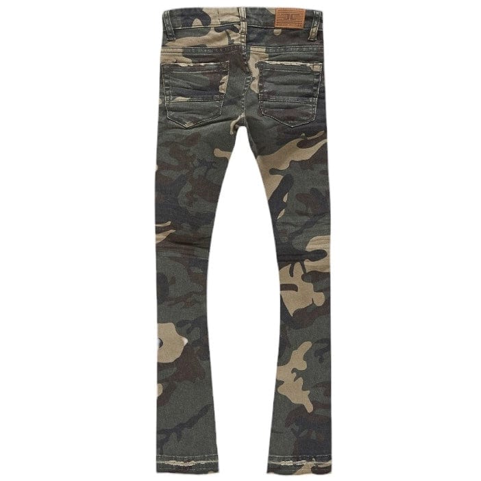Boys Jordan Craig Stacked Tribeca Twill Pants (Woodland) JTF990RCB - Image 2