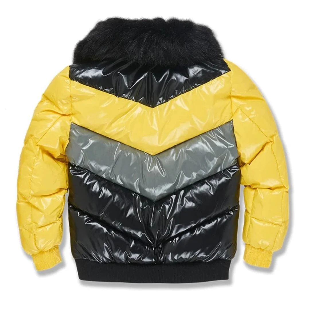Boys Jordan Craig Sugar Hill Puffer Jacket (Pollen) 91548B - Image 3