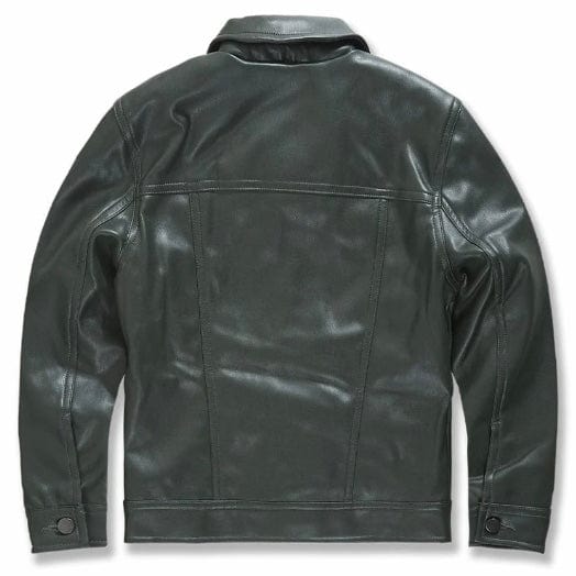 Boys Jordan Craig Thriller Trucker Jacket (Olive) JJ1121B - Image 2