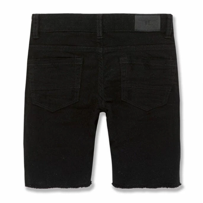 Boys Jordan Craig Tulsa Twill Shorts (Jet Black) J3187SB - Image 2
