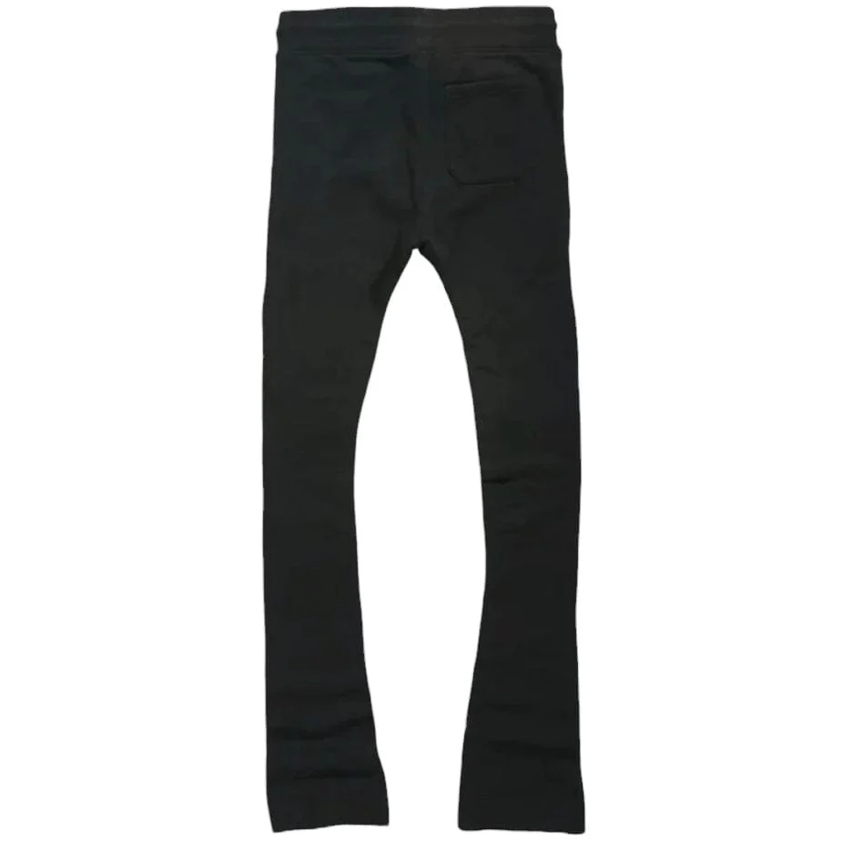 Boys Jordan Craig Uptown Stacked Sweatpants (Black) 8860LB - Image 2