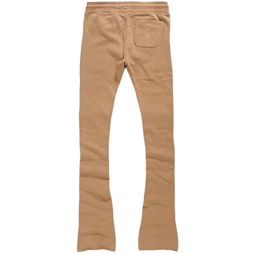 Boys Jordan Craig Uptown Stacked Sweatpants (Mocha) 8860LB - Image 2
