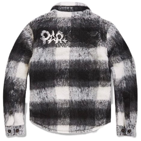 Boys Jordan Craig Vandal Flannel Shacket (Black) 2562B - Image 2