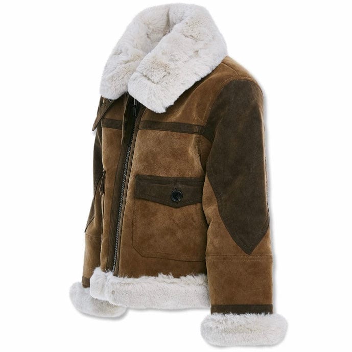 Boys Jordan Craig Vienna Bomber Jacket (Brown) 91405B - Image 2