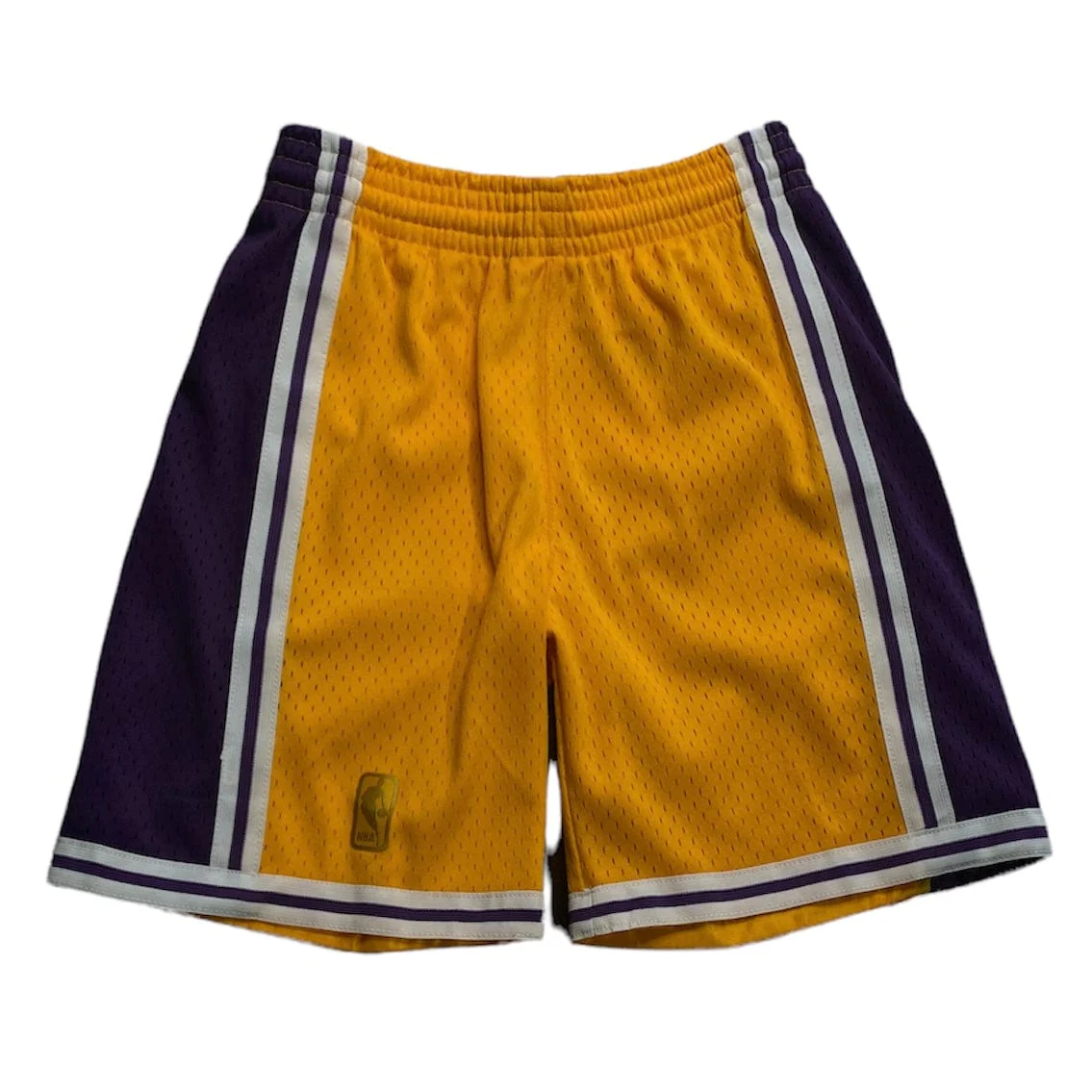 Boys Mitchell & Ness Nba Los Angeles Lakers Swingman Home Shorts (Yellow)