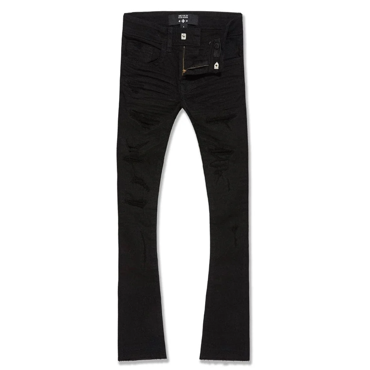 Kids See You In Paradise Stacked Denim (Jet Black) JTF2117AK