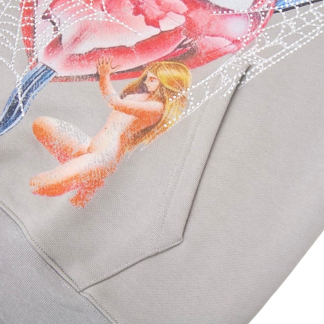 Campus Goods Broken Web Hoodie (Grey) CG-H25-034 - Image 8