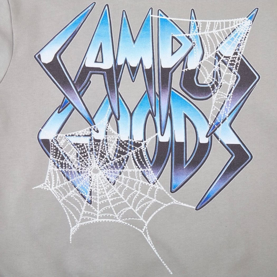 Campus Goods Broken Web Hoodie (Grey) CG-H25-034 - Image 9