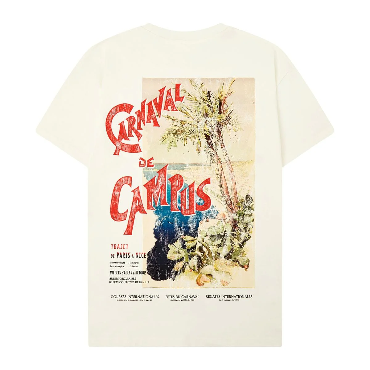 Campus Goods Carnival Cropped Tee (Cream) CG-SUM-2 - Image 2