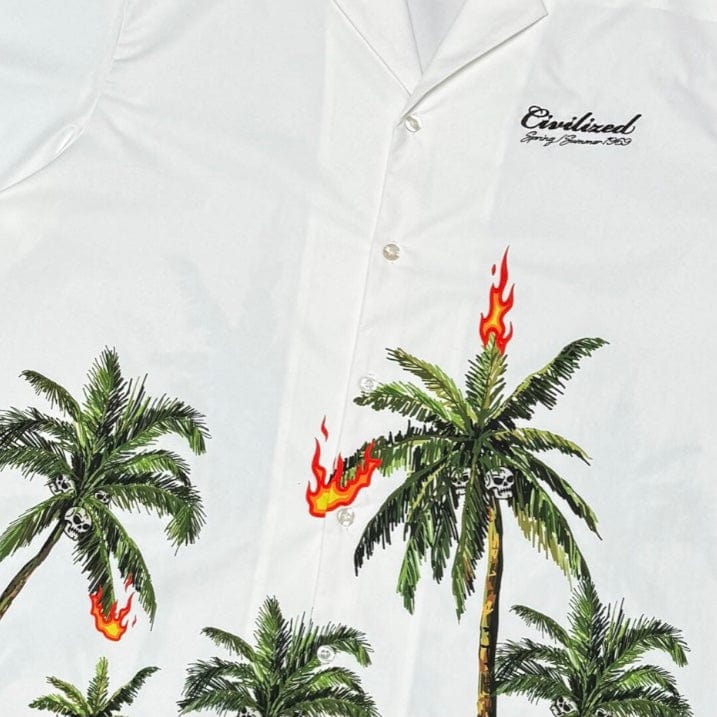 Civilized Palm Tree Button Down & Short Set (Sand) CV5737-5738 - Image 4